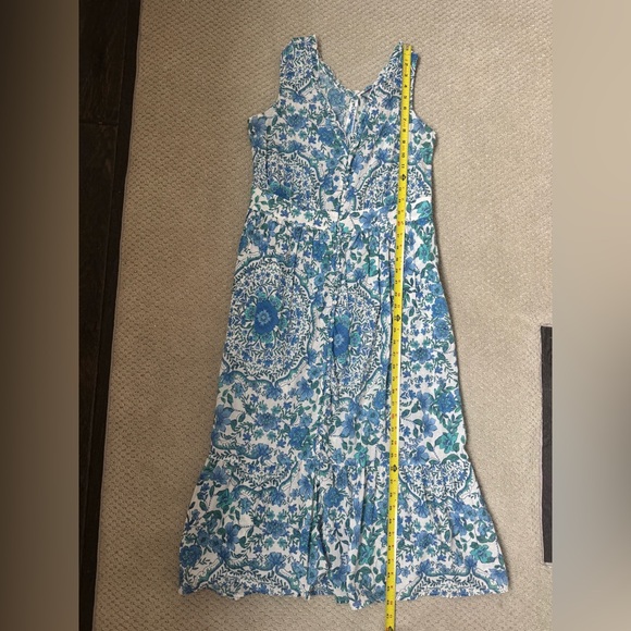 Johnny Was Blue and White Boho Dress Small - Picture 4 of 11